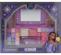 Lip Smacker Wish Beauty Palette, Disney Wish-Inspired Makeup Set Including Lip Glosses, Shimmer Creams and Blush, Disney Princess Gifts for Kids, Make-up Accessories and Mirror are Included