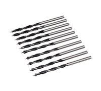 Lip & Spur Drill Bits 3mm 10pk Precision Ground, high Carbon Steel Drill bits with Single Centre Point and Twin Outer Cutting Spurs. Centring Point enables Drill bit to be positioned Exactly