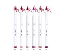 Lip Stain, Lip Tint Pen, Cream Glide Lip Liner, WaterproofMoisturizing Long Lasting Colour Lip Marker, Lightweight Hydrating Matt Lippen Liner Pen With 6 Colors To Choose (6PCS, 1.7ml)