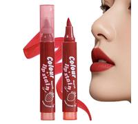Lip Stain Marker, Matte Color Liner, Highly Pigmented Formula, Waterproof Tint Design, Long-Lasting Finish, Perfect for Daily Commuting and Travel Beauty Touchups