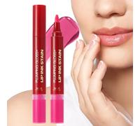Lip Stain Marker Pen, Lipstick And Liner Set, Hydrating Lip Oil, All-Day Comfort Wear, Precision Every Look, 1set, For Girls Women Wife Sister Friends