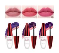 Lip Stain Peel Off, 3 Colors Lip Tint Peel Off, Matte Peel Off Lip Stain, Non-Stick Cup Tattoo Color Lip Gloss Set, Waterproof Long Lasting Lip Makeup for Women Girls White