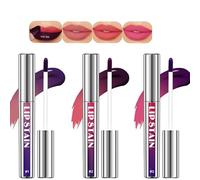 Lip Stain Peel Off 3 Pcs,Pink Lip Tint High Pigmented Transfer-proof Long Lasting Quick Dry Matte Finish Lip Tint Stain Smooth Easy To Apply Lip Makeup (PF-3pcs)