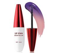 Lip Stain Peel Off Lipstick - Waterproof Red Liquid Matte Ink With Bright Pink Colour Peelable Lip Tint For Long-Lasting Vibrant Look, 10ml Easy Application Smudge-Proof Makeup