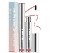 Lip Stain Peel Off Waterproof Long-Lasting Lip Liner Stain Highly Pigmented Matte Finish Lip Tint Peel Off Design Lip Marker Makeup Gloss for Natural Beauty Brown Lip Look(Rose Pink)