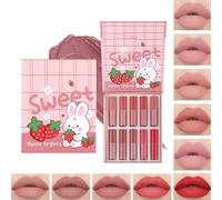 Lip Stain Tint - Matte Lipstick Set - Waterproof Long Lasting Makeup Cosmetics for Girls Women Teens Everyday Wedding