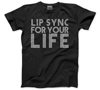 Lip Sync for Your Life - Mens and Youth Unisex T-Shirt - Drag Queen Race 3XL Black