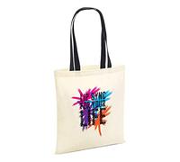 Lip Sync For Your Life Tote Bag- TV Drag Race Queen Cotton Shopper Shopping Gift (Natural Black Handle Prime)