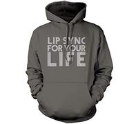 Lip Sync for Your Life - Unisex Hoodie - Drag Queen Race XS Grey