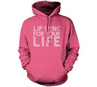 Lip Sync for Your Life - Unisex Hoodie - Drag Queen Race XXL Pink