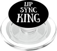 Lip Sync King Best Lip-Syncer Competition Lip-Synch PopSockets PopGrip for MagSafe
