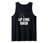 Lip Sync Queen Best Lip-Syncer Lip-Synch Crown Tank Top