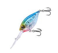 Lip Vibrating Minnow Lures Realistic Swimming Minnow Baits with Rattle Beads and Hooks Floating Lures for Freshwater Fishing