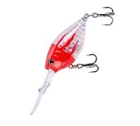 Lip Vibrating Minnow Lures Realistic Swimming Minnow Baits with Rattle Beads and Hooks Floating Lures for Freshwater Fishing