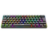 Lipa X23 Gaming keyboard Black - Wireless - RGB lighting - Tri-Mode - 61 Mechanical keys - FN multi keys - Compatible with all controls and consoles - Brown Switches - Ergonomic and durablez