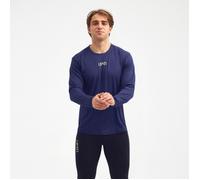 LIPATI Leeward LS Tee - Blue Long Sleeve Running Top for Men, Size XL - Ideal for Training and Outdoor Activities
