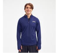 LIPATI Men's Moderate Half Zip Long Sleeve Top - Blue, Perfect for Running and Training