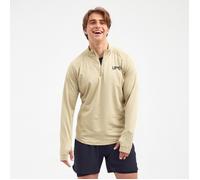 LIPATI Moderat Half Zip Long Sleeve Top XXL Men's - Perfect for Cool Weather Running, Brown