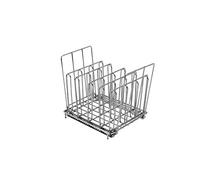 LIPAVI Sous Vide Rack, Model L10 - Marine Quality 316L Stainless Steel - Adjustable, Collapsible, Ensures even and Quick warming with Sous Vide Cooking | Square 19,8 x 16,3 x 16,7 cm | Compatible with LIPAVI Container C10