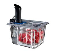 LIPAVI Sous Vide System Model NXC10-UNIR - with C10 Container, N10X Rack and an Universal lid - fits virtually any sous vide machine up to 2.755 inches (70mm) in diameter
