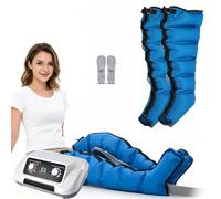 Lipedema Compression Boots 6 Air Chambers, Lymphatic Drainage Leg Blood Flow Pain Relief & Deep Tissue, Sequential Air Pressure Elderly Cold Feet & Post-Workout Recovery Home Therapy Men Women
