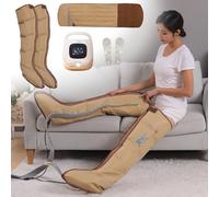 Lipedema Legs Treatment Massager, Electric Leg Air Compression Massager with Heating Function, Leg Compressions Massager with Five Massage Modes, for Relax Muscle (2 Legs + 1 Waist)