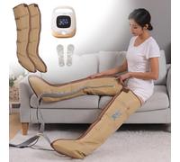 Lipedema Legs Treatment Massager, Leg Compressions Massager with Five Massage Modes, Electric Leg Air Compression Massager with Heating Function, for Relax Muscle (2 Legs)