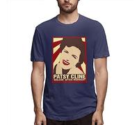 LIPENGH59 Patsy Cline Logo Men's Short Sleeve Running Man Top (Large)