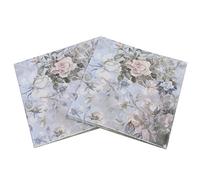 Lipfer 1bag/20pcs Printed Feature Rose Paper Napkins for Event & Party Diy Craft Decoration Tableware Tissue Decoupage