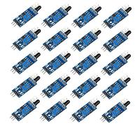 Lipfer 20pcs Ir Infrared Obstacle Avoidance Sensor Module 3.3v-5v 3-wire Reflective Photoelectric for Car Robot