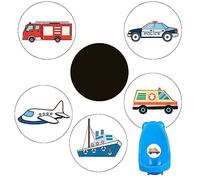 Lipfer 5pcs Potty Training Stickers Reusable Fun Potty Training Toilet Seat Color Changing Pee Stickers for Boys and Girls Potty Targets Stickers