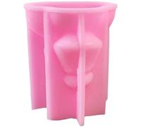 Lipfer Candle Holder Silicone Mold, Moai Statue Candle Mold - Epoxy Resin Moulds Diy Epoxy Resin Casting Mould for Easter Island Moai