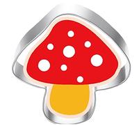 Lipfer Cookie Cutters Mushroom Shape Cookie Tool Stainless Steel Biscuit Mould Cake Baking Tools