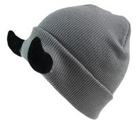 Lipfer Devil Horns Men Hat Knitted Beanie with Horns Women Hip Hop Daemon Horns Cap for Winter Warm Ski Outdoor Scuttle