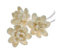 Lipfer Diffuser Flowers Natural Material Aromatherapy Wood Flowers Decorative Aromatherapy Flower Placement Refill Wood Flower Diffuser with Rope