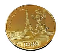 Lipfer - Eiffel Collectible Gold Plated Souvenir Coin Famous Building Collection Art Commemorative Coin