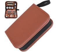 Lipfer Golf Organiser, Leather Organiser Gifts for Men, Multifunctional Outdoor Sporter Gift Set Tool Pu Golf Bag Accessoires