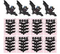 Lipfer Halloween Bats Lollipop Paper Cards, Bat Lollipop Paper Holders Halloween Party Favors Candy Paper Case for Kids Birthday Shower School Party Decorations