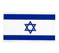 Lipfer Israel Flag 3x5 Foot Isr Jewish Flags Vivid Color and Uv Fade Resistant Israeli National Flags Polyester with Brass Grommets