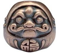 Lipfer Japanese Dharma Egg Mascot Brass Knife Beads Lucky Charm Outdoor Diy Paracord Handmade Woven Lanyard Pendants Jewelry Accessories