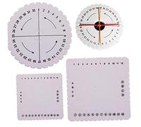 Lipfer Kumihimo Disks 4pcs Squares Round Foam Macrame Braided Cord String Bracelet Handmade Weaving Disk Plate for Diy Making Flat Braids