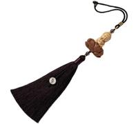 Lipfer Pendant Car Hanging Decor Buddha Car Hanging Accessories Boxwood Rearview Mirror Ornament Car Hanging Ornament Flowers Men and Women Braided Rope Inside the Car