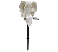 Lipfer Solar Garden Angel Statue Lights Angel Garden Ornaments Statue Solar Angel Garden Figurines Gifts for Mom Grandma/Grave ornaments for Grave Garden Memorial Stones