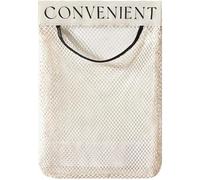 Lipfer Storage Mesh Bag Wall Mounted Garbage Bag Portable Laundry Bag Hanging Storage Tool for Daily Storage Dirty Clothes