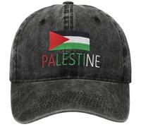 Lipfer Vintage Palestine Baseball Cap Palestine Flag Trucker Hat Adjustable Cotton Washed Hat for Men & Women
