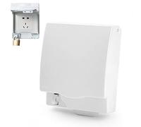 Lipfer Wall Switch Socket Protection Box Lockable 86 Type Splashproof Box Waterproof Dustproof Switch Cover Protector