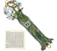 Lipfer Wedding Decor Decorate Jewish Wishing Charm Mezuzah Cover Blessing Door Accent Scroll Hanukkah Decorations