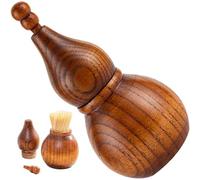 Lipfer Wooden Cocktail Stick Toothpick Box Gourd Shape Wood Tooth Pick Holder Dust Proof Toothpick Dispenser for Kitchen Restaurant
