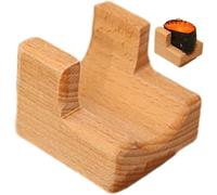 Lipfer Wooden Sushi Holder Sashimi Sushi Serving Tray Japanese Sushi Plate Taco Display Stand Rack for Home Store Restaurant