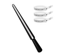 LIPIODOL Ring Sizer Professional Ring Mandrel Gauge Tool UK Size D-Z US Size 2-15 with 3pcs White Ring Sizer Belts for Jewelry Sizing Measuring